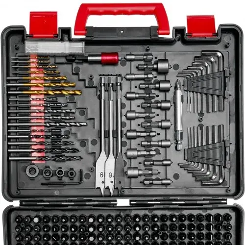 VEVOR Bohrerset 318-teilig, Schrauberbit-Set, Schraubendreherbit-Set geeignet zum Bohren und Schrauben in Holz, Metall & Zement, Bohrer-Sets Kombi-Set sortiert in geordneter Tragkoffer – Bild 10