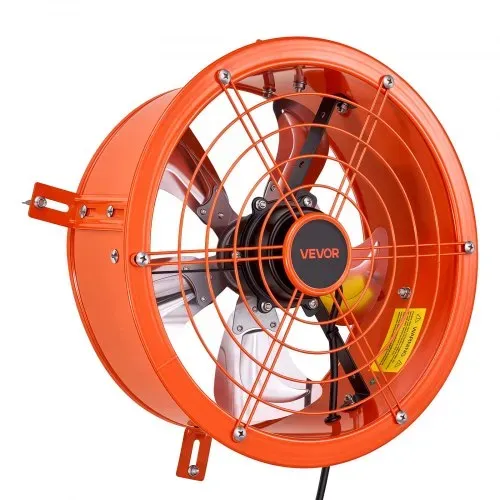 VEVOR Giebellüfter 30,5cm Dachbodenlüfter Solarbetrieben 1529,1m³/h Orange, 3-in-1 Belüftung Kühlung & Entfeuchtung für Dachboden Gewächshaus & Lager, Stahlgehäuse, mit Thermostat & 35W Solarpannel – Bild 9