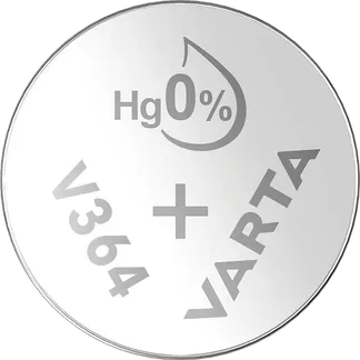 Knopfzelle Silberoxid – Uhrenbatterie, VARTA, “364“, SR60, 1.55V, 10er-Pack Knopfzelle Silberoxid – Uhrenbatterie, VARTA, “364“, SR60, 1.55V, 10er-Pack