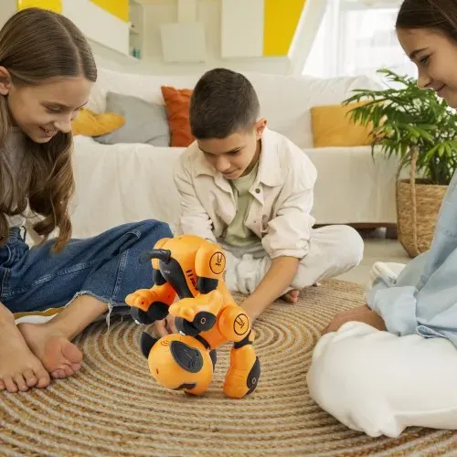 VEVOR Ferngesteuertes Roboter-Hundespielzeug, 2,4 GHz RC-Hund, programmierbares intelligentes interaktives Roboter-Haustier für Kinder mit Folgefunktion, Berührungs- und Sprachsteuerung, singendes, tanzendes RC-Stunt-Spielzeug für Jungen und Mädchen ab 3 Jahren – Bild 7