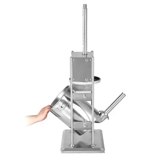 VEVOR manueller Wurstfüller 10 L vertikale Wurstfüllmaschine Fleischfüller mit 2 Geschwindigkeiten (schnell / langsam), Hochleistungsfüller aus Edelstahl mit 5 Wurstfüllrohren, Fleischfüllen – Bild 10