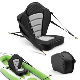 VEVOR 1 x Kajaksitz 65 mm Dicke, Gepolsterter Sitz für Stand-Up-Paddleboard, Bootssitz mit Rückenlehne & Aufbewahrungstasche & Verstellbaren Gurten für SUP Kanu Angelboot Aufblasbares Kajak VEVOR 1 x Kajaksitz 65 mm Dicke, Gepolsterter Sitz für Stand-Up-Paddleboard, Bootssitz mit Rückenlehne & Aufbewahrungstasche & Verstellbaren Gurten für SUP Kanu Angelboot Aufblasbares Kajak