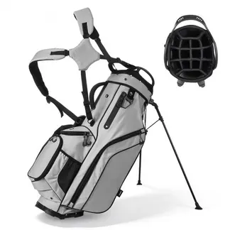 VEVOR Golfbag mit 14-facher Einteilung, 2 in 1 Golftasche mit Standfüßen Doppelschultergurt Durchgehenden Trennfächern Regenhaube Stautaschen, Caddybag aus Leichtem Polyester für Herren Damen VEVOR Golfbag mit 14-facher Einteilung, 2 in 1 Golftasche mit Standfüßen Doppelschultergurt Durchgehenden Trennfächern Regenhaube Stautaschen, Caddybag aus Leichtem Polyester für Herren Damen