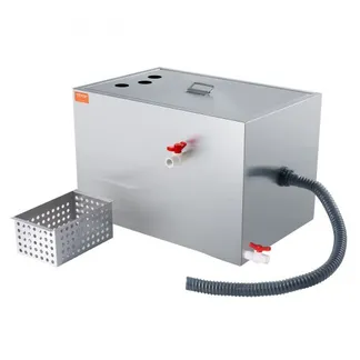 VEVOR Kommerzieller Fettabscheider, 40 lbs Fettabscheider, Zulaufabscheider Oben, 9,96 GPM/min Fettabscheider aus Edelstahl Unter der Spüle, 10 GPM Abwasser-Öl-Wasser-Abscheider, für Restaurant usw. VEVOR Kommerzieller Fettabscheider, 40 lbs Fettabscheider, Zulaufabscheider Oben, 9,96 GPM/min Fettabscheider aus Edelstahl Unter der Spüle, 10 GPM Abwasser-Öl-Wasser-Abscheider, für Restaurant usw.