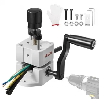 VEVOR Kabelschälmaschine, 1,5-25 mm, Manuelle Abisolierzange mit Handkurbel oder Bohrmaschine, 64Mn gehärtete Klingen, 45# Stahlrollen, ABC- & PC-Drahtschäler, Kabelabisoliermaschine VEVOR Kabelschälmaschine, 1,5-25 mm, Manuelle Abisolierzange mit Handkurbel oder Bohrmaschine, 64Mn gehärtete Klingen, 45# Stahlrollen, ABC- & PC-Drahtschäler, Kabelabisoliermaschine
