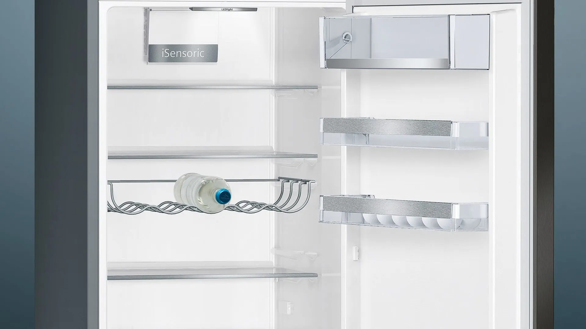 Siemens iQ500 KG39E8XBA Kühl- und Gefrierkombination Freistehend 343 l Schwarz, Edelstahl – Bild 3