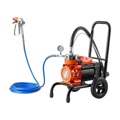 VEVOR Membran-Airless-Farbspritzgerät 900 W, Rollbares Farbspritzgerät mit 15,17 MPa Hochdruck, 10 m Hochdruckschlauch, Reinigungsnadel und Bürste, für DIY-Sprüharbeiten im Innen- und Außenbereich – Bild 8