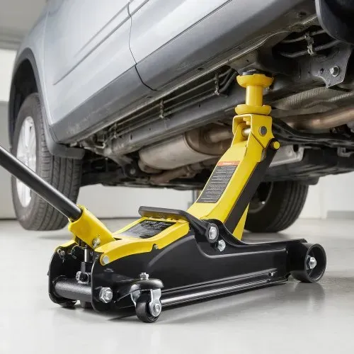 VEVOR Hydraulischer Rangierwagenheber 2,5 t Tragkraft, Flacher Wagenheber aus Stahl mit Einkolben-Schnellhubpumpe & SUV-Adaptern, Autoheber für Limousinen, 85–320 mm Hubbereich, Rennwagenheber – Bild 7