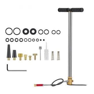VEVOR PCP-Handpumpe 3-stufig, Hochdruckpumpe 25,82 MPa, Standpumpe mit Öl-Wasser-Filter, Manometer und Edelstahlgehäuse, für Luftgewehre, Paintball, Reifenbefüllung und Schlauchboote VEVOR PCP-Handpumpe 3-stufig, Hochdruckpumpe 25,82 MPa, Standpumpe mit Öl-Wasser-Filter, Manometer und Edelstahlgehäuse, für Luftgewehre, Paintball, Reifenbefüllung und Schlauchboote