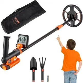 VEVOR Metalldetektor Kit für Kinder Multifunktionaler Profi-Detektor mit 2 Modi Metallsuchgerät wasserdichte 15,2cm Spule für Größere Tiefe, mit Schaufel und Tragetasche VEVOR Metalldetektor Kit für Kinder Multifunktionaler Profi-Detektor mit 2 Modi Metallsuchgerät wasserdichte 15,2cm Spule für Größere Tiefe, mit Schaufel und Tragetasche