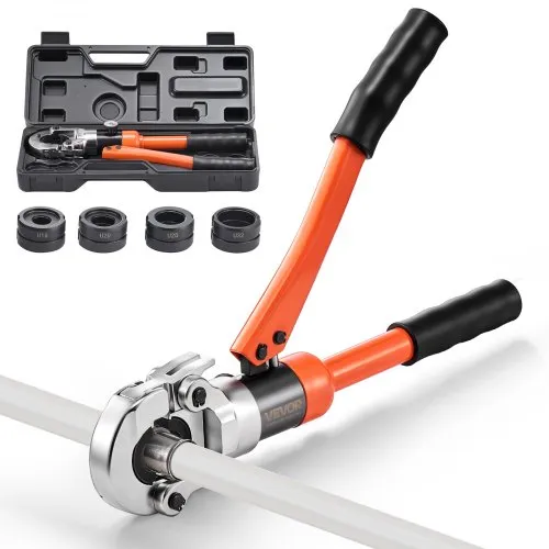 VEVOR Presszange Hydraulik, Crimpzange für PEX- & Aluminium-Kunststoff-Rohre, Rohrpresszange mit U16 U20 U25 U32 Backen & Tragekoffer, Presswerkzeug-Set für Sanitärreparaturen & -installationen VEVOR Presszange Hydraulik, Crimpzange für PEX- & Aluminium-Kunststoff-Rohre, Rohrpresszange mit U16 U20 U25 U32 Backen & Tragekoffer, Presswerkzeug-Set für Sanitärreparaturen & -installationen