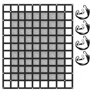 VEVOR Ladungsnetz mit Maschenware, 2,44 m x 2,04 m Ladungsnetz für die Ladefläche von Pickups, robuste Ladungsnetze mit Klemmschnallen, S-Haken und Kreuzgurten, Ladungsnetz für die Ladefläche von Anhängern, SUVs und Jeeps (243,84 cm x 203,24 cm) VEVOR Ladungsnetz mit Maschenware, 2,44 m x 2,04 m Ladungsnetz für die Ladefläche von Pickups, robuste Ladungsnetze mit Klemmschnallen, S-Haken und Kreuzgurten, Ladungsnetz für die Ladefläche von Anhängern, SUVs und Jeeps (243,84 cm x 203,24 cm)