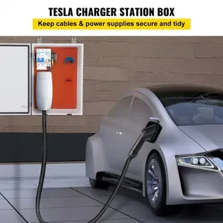 VEVOR Tesla-Ladestationsbox, 70 x 50 x 25 cm, Outdoor-Kabelbox, Ladebox, Kabel-Organizer, IP32 wasserdicht, staubdicht, Cool Roll Steel-Elektrogehäusebox, für Tesla-Wandanschluss VEVOR Tesla-Ladestationsbox, 70 x 50 x 25 cm, Outdoor-Kabelbox, Ladebox, Kabel-Organizer, IP32 wasserdicht, staubdicht, Cool Roll Steel-Elektrogehäusebox, für Tesla-Wandanschluss