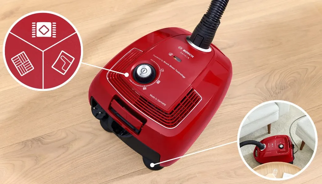 Bosch Serie 4 BGD38RD1H Staubsauger 4 l Trommel-Vakuum Trocken 600 W Staubbeutel – Bild 5