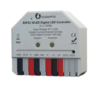 Synergy 21 Pixel LED Controller Ultra Mini 309WL WLED ESP32 Pixel Synergy 21 Pixel LED Controller Ultra Mini 309WL WLED ESP32 Pixel