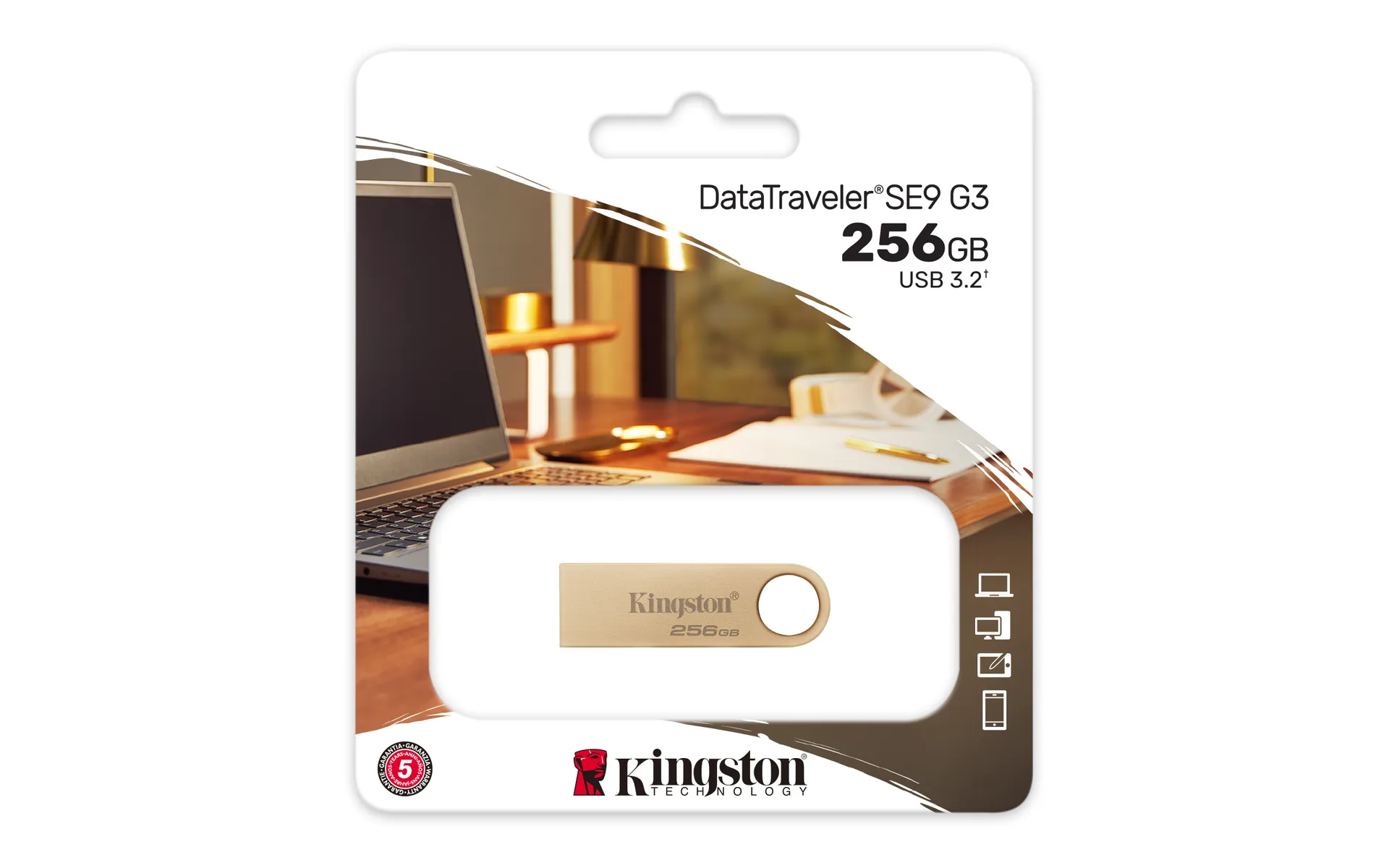 Kingston Technology DataTraveler 256GB 220MB/s Metall-USB-Stick 3.2 Gen 1 SE9 G3 – Bild 5