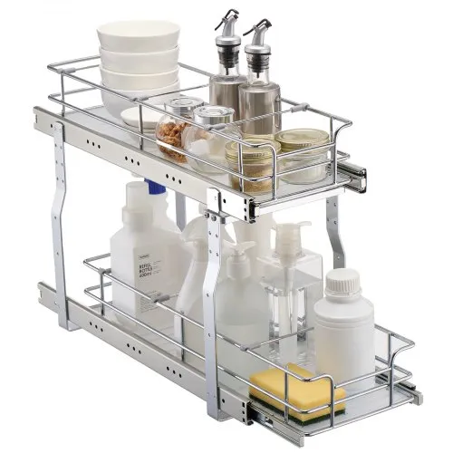 VEVOR Ausziehbarer Spülschrank-Organizer mit 2 Ebenen unter Waschbecken (183x533x81 mm) Gewürzregal Küchenregal Lagerregal Organizer für Küche Badezimmer 245x563x485 mm (Installationsgröße) VEVOR Ausziehbarer Spülschrank-Organizer mit 2 Ebenen unter Waschbecken (183x533x81 mm) Gewürzregal Küchenregal Lagerregal Organizer für Küche Badezimmer 245x563x485 mm (Installationsgröße)