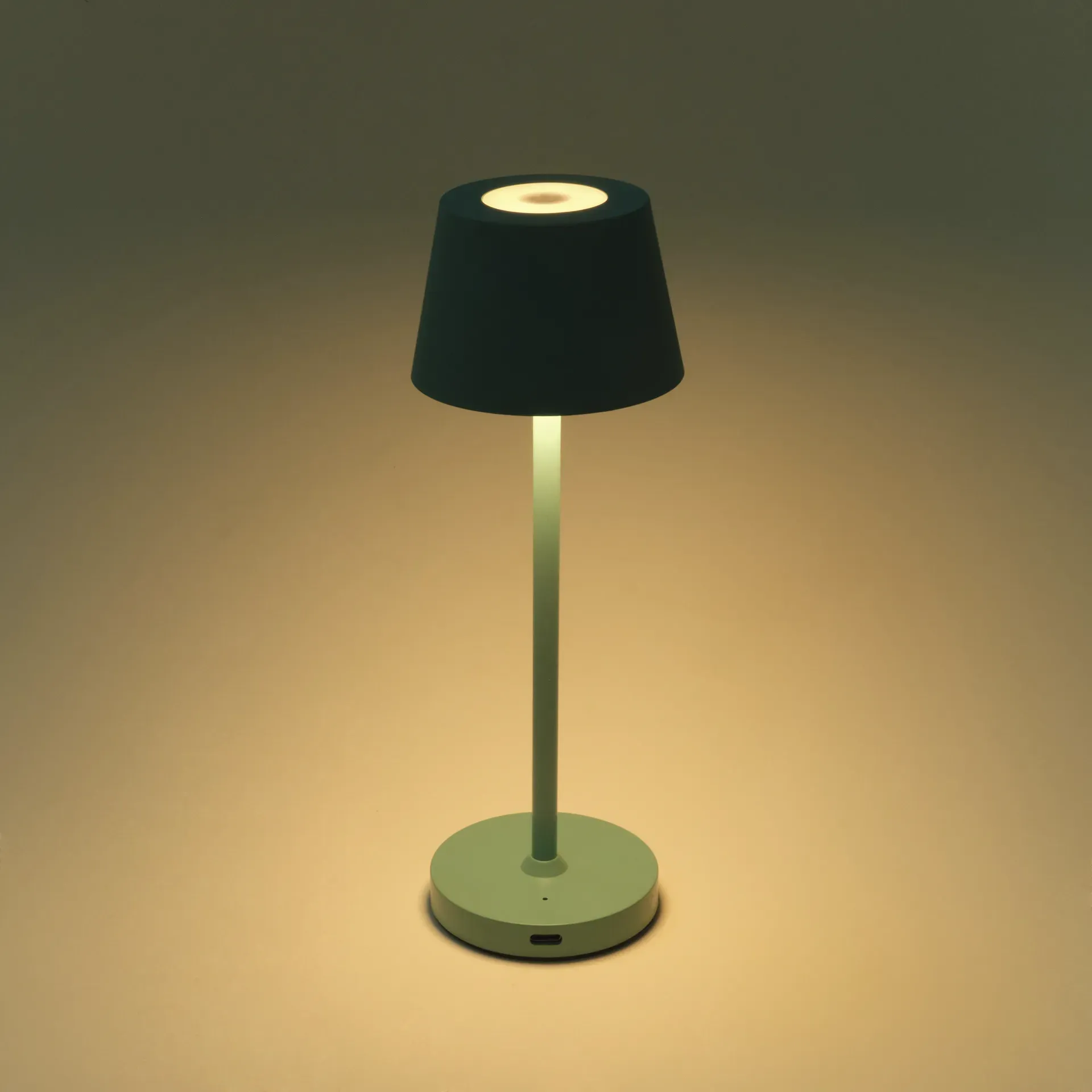 LED-Tischleuchte ROLF KERN Club Nano 21cm, Türkis, Akku, dimmbar – Bild 4