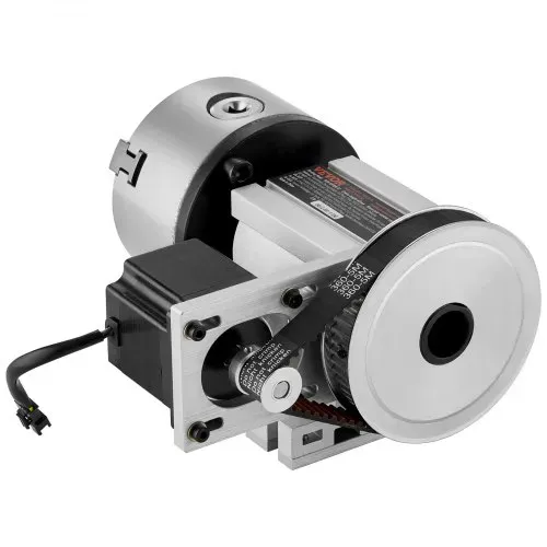 VEVOR Drehbankfutter K11–100mm Spannfutter Dreibackenfutter 4. Achse der CNC-Rotationsachse, ein Untersetzungsverhältnis von 6:1 und einen Nema23-Zweiphasen-Schrittmotor 3 Backenfutter für CNC-Fräsen – Bild 10