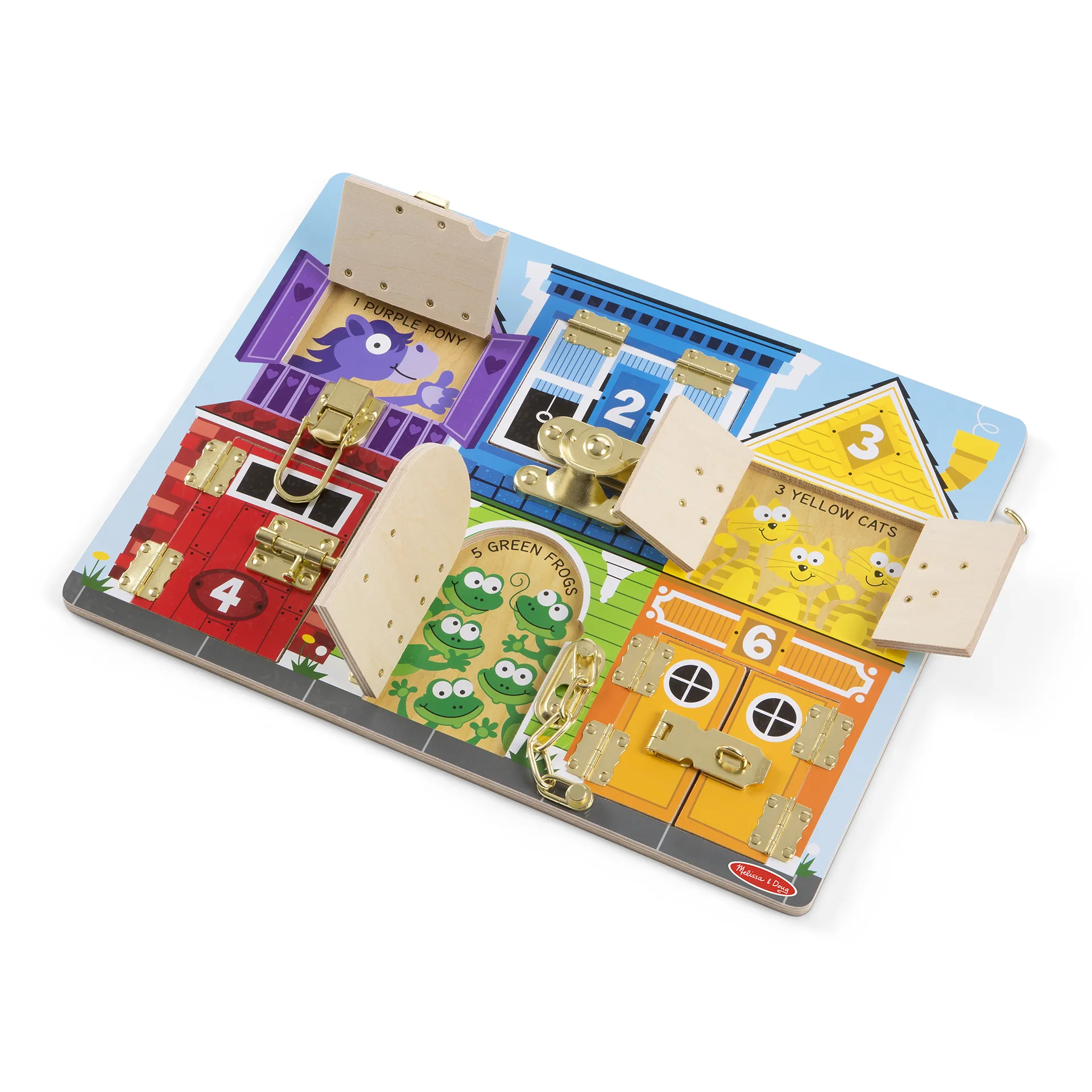 Melissa & Doug Motoriktafel Schlösser und Riegel – Bild 2