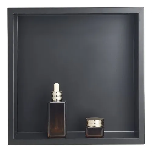 VEVOR Duschnische, 10,16×33,02×33,02 cm, versenkte Wandnische, Duschregal aus Edelstahl, Seifen- & Shampoo-Aufbewahrungsorganizer, langlebig & einfach zu installieren, schwarz für Badezimmer VEVOR Duschnische, 10,16×33,02×33,02 cm, versenkte Wandnische, Duschregal aus Edelstahl, Seifen- & Shampoo-Aufbewahrungsorganizer, langlebig & einfach zu installieren, schwarz für Badezimmer
