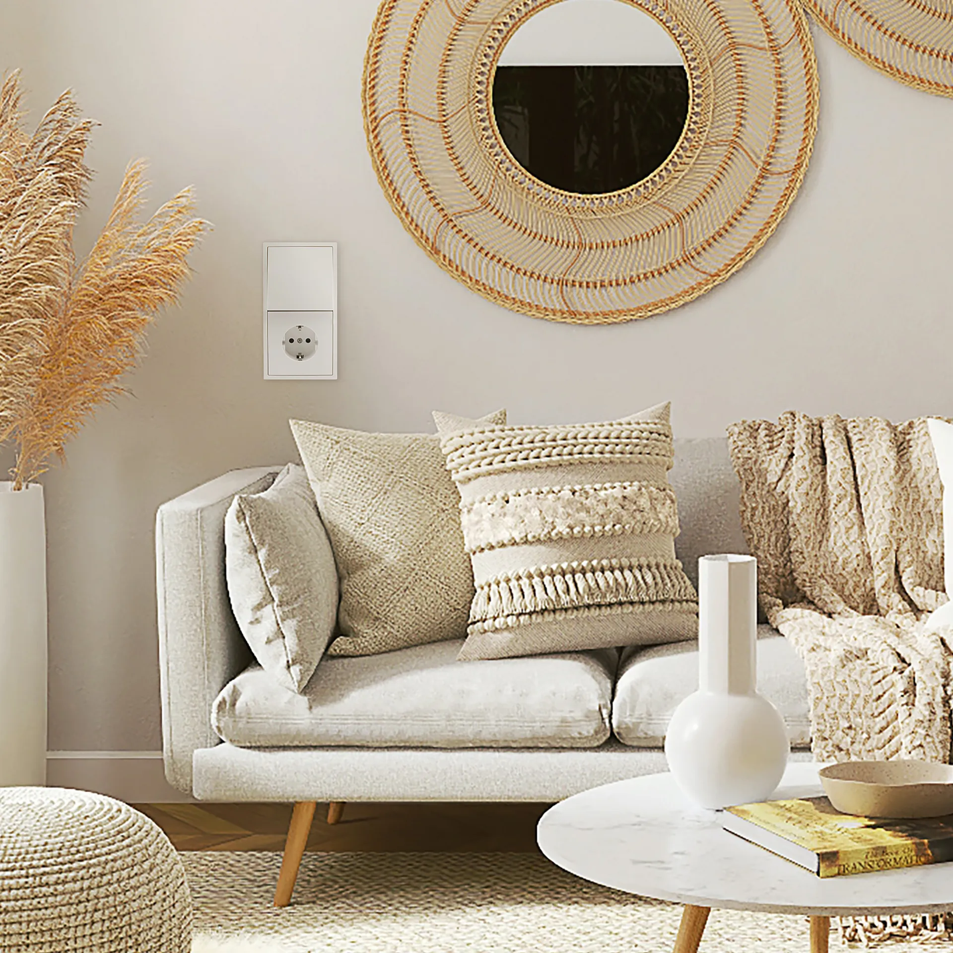 Schalter und Steckdosen Set McPower Shallow ''Tür 2-fach Profi'' 3-teilig, Steckanschluss – Bild 5