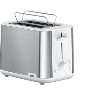 Braun HT 1510 8 2 Scheibe(n) 900 W Edelstahl, Weiß Braun HT 1510 8 2 Scheibe(n) 900 W Edelstahl, Weiß