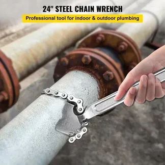 VEVOR 61 cm Rohrkettenschlüssel Heavy Duty 17 cm Kettenschlüssel VEVOR 61 cm Rohrkettenschlüssel Heavy Duty 17 cm Kettenschlüssel