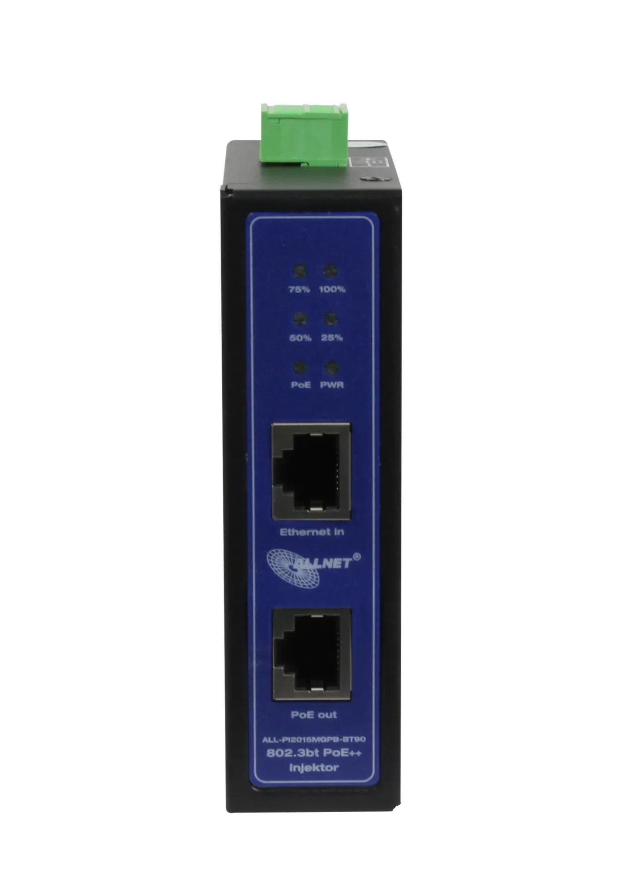 ALLNET PoE Injektor Industrial MultiGigabit • PoE BT mit Power-Booster (15,4W/30W/90W) • DIN • ALLNET PoE Injekt Metallgehäuse • ALL-PI2015MGPB-BT90 – Bild 9