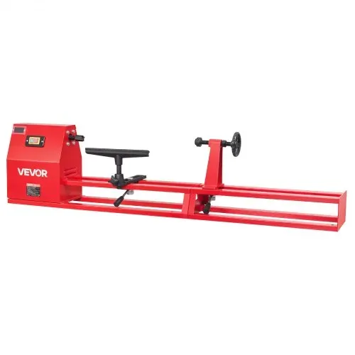 VEVOR Drechselbank 355 x 1016 mm 1/2 PS Tischdrehbank mit 4 Drehzahlstufen für Tischbeine Spazierstöcke und Große Holzwerkstücke, mit Thermoschutz, Robustem Metallrahmen sowie Werkzeug- und Zubehörset – Bild 10