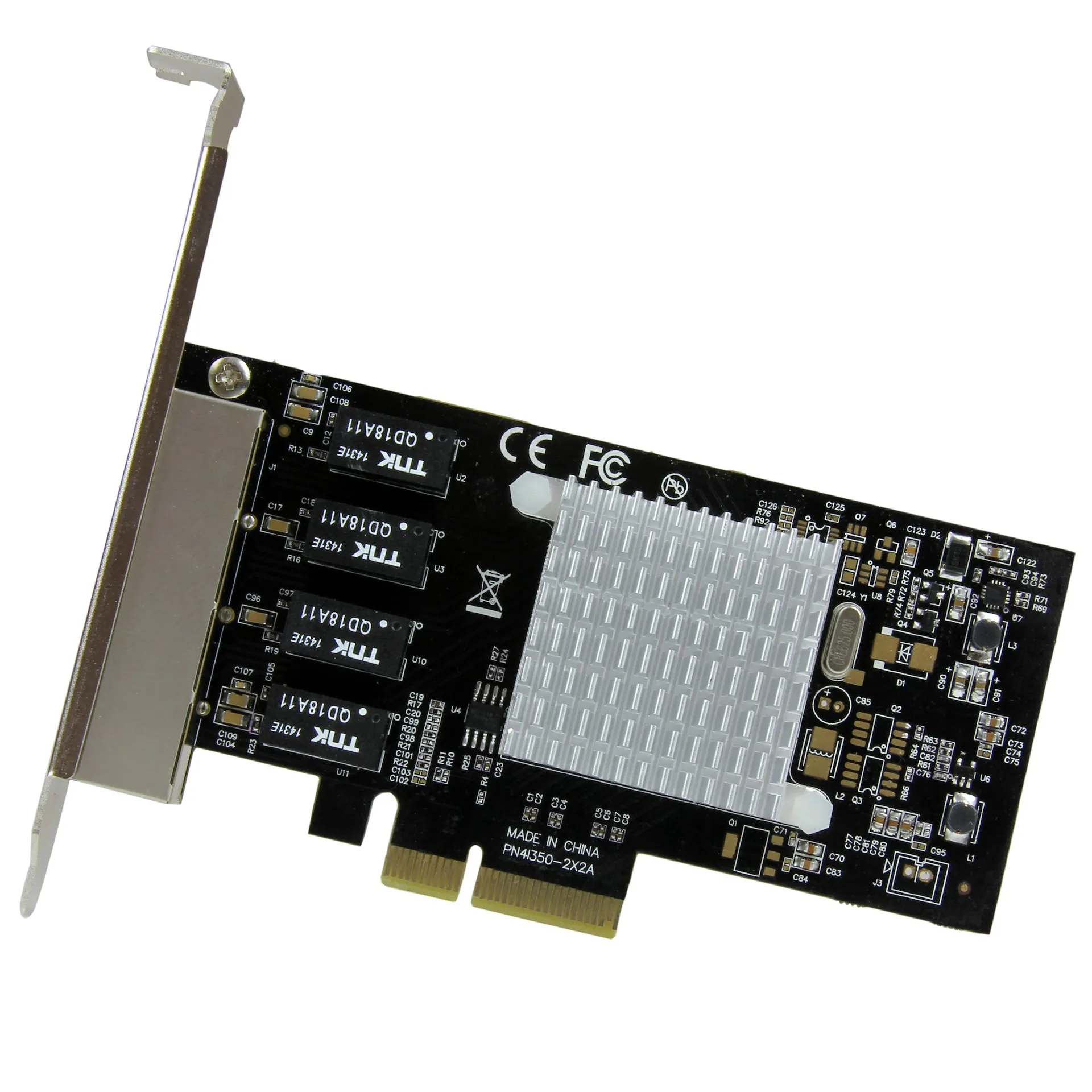 StarTech.com 4 Port PCI Express Gigabit Ethernet Netzwerkkarte - Intel I350 NIC – Bild 2