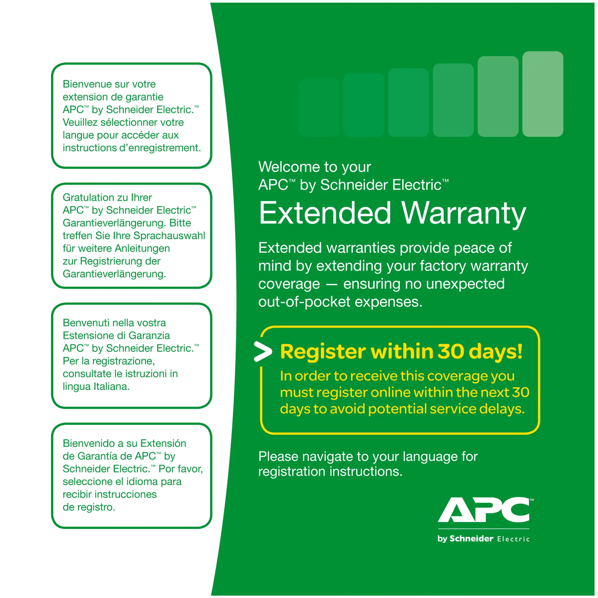 APC Service Pack 3 Year Extended Warranty 3 Jahr(e) APC Service Pack 3 Year Extended Warranty 3 Jahr(e)