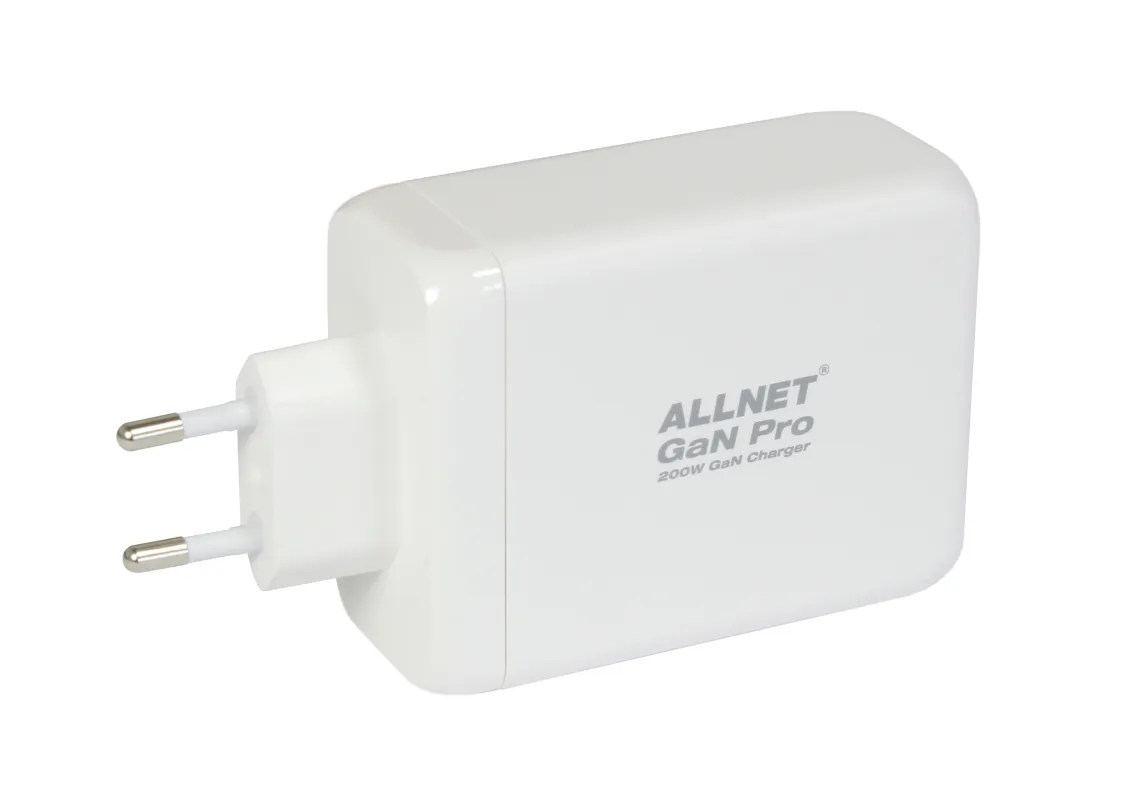 ALLNET Ersatznetzteil QC USB-C PD GaN Netzteil Power Supply 200 Watt 1x USB Typ-A QC, 3x USB Typ-C**EU PLUG** – Bild 3