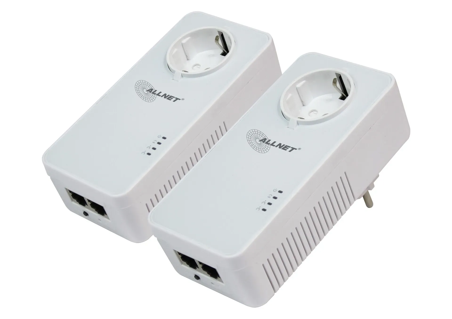 ALLNET Powerline 1200Mbit 2er Bundle Bridge RJ45 HomePlugV2 „SmartLink“ Passtrough ALL1681205v2 ALLNET Powerline 1200Mbit 2er Bundle Bridge RJ45 HomePlugV2 „SmartLink“ Passtrough ALL1681205v2