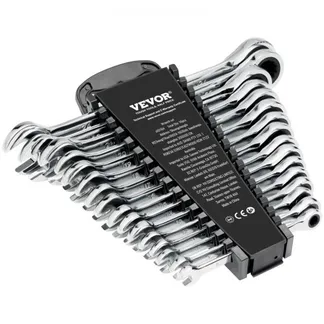 VEVOR Ringmaulschlüsselsatz 16-teiliger Ratschenschlüsselsatz mit Organizer-Rack, Cr-V-Stahl-Schlüsselsatz metrisch 8 mm bis 24 mm, ideal für Haushalt Garage Werkstatt Autoreparaturen Notfälle VEVOR Ringmaulschlüsselsatz 16-teiliger Ratschenschlüsselsatz mit Organizer-Rack, Cr-V-Stahl-Schlüsselsatz metrisch 8 mm bis 24 mm, ideal für Haushalt Garage Werkstatt Autoreparaturen Notfälle
