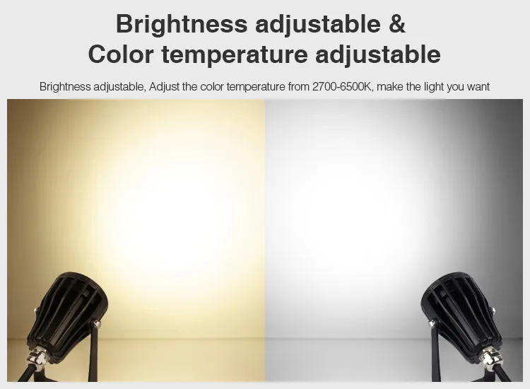 MiBoxer FUTC08A LED Garten Lampe 6W RGB-WW (RGB-CCT) Set mit 3 Stück IP65 DC24V – Bild 7