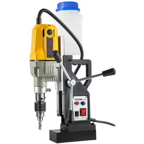 VEVOR 1100 W Magnetbohrer Magnetbohrmaschine 12000 N Elektrische Kernbohrmaschine Industrielle Bohrmaschine mit 12 Bohrer, Max. Tiefe 55 mm, für Schiffs-und Brückenbau Industrie Stahlbau – Bild 9