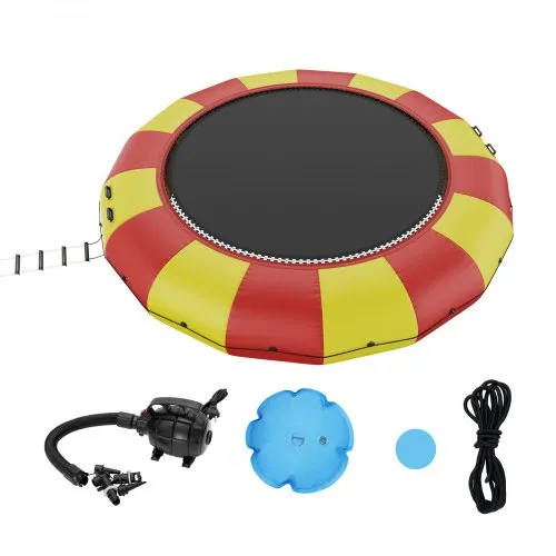 VEVOR Aufblasbarer Wassertrampolin Leiter, Wasserdichte, Abriebfeste, Langlebige Wassertrampoline 5,18 m Großen Sprungfläche, Sprungplattform-Wasserpark Pool Trampolin, Spielzeuge Gelb VEVOR Aufblasbarer Wassertrampolin Leiter, Wasserdichte, Abriebfeste, Langlebige Wassertrampoline 5,18 m Großen Sprungfläche, Sprungplattform-Wasserpark Pool Trampolin, Spielzeuge Gelb