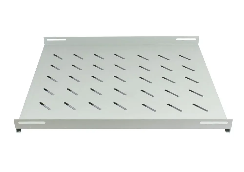 ALLNET 19"Schrank, zbh. Fachboden fest, T650/B472/H46mm, Lichtgrau, für SNB-Serie T900mm, – Bild 2