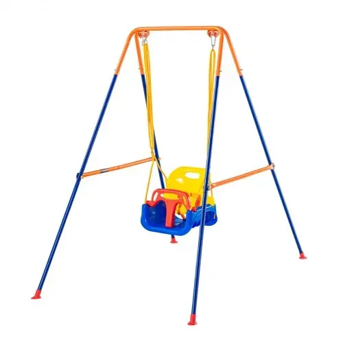 VEVOR Schaukel-Sets für den Garten, 3-in-1-Schaukel-Set für Kleinkinder mit 4 Sandsäcken, faltbarem Metallständer, einfach aufzubauen, Schaukel-Set für drinnen und draußen für Kinder von 3–6 Jahren, Jugendliche von 6–10 Jahren und Teenager ab 10 Jahren – Bild 8