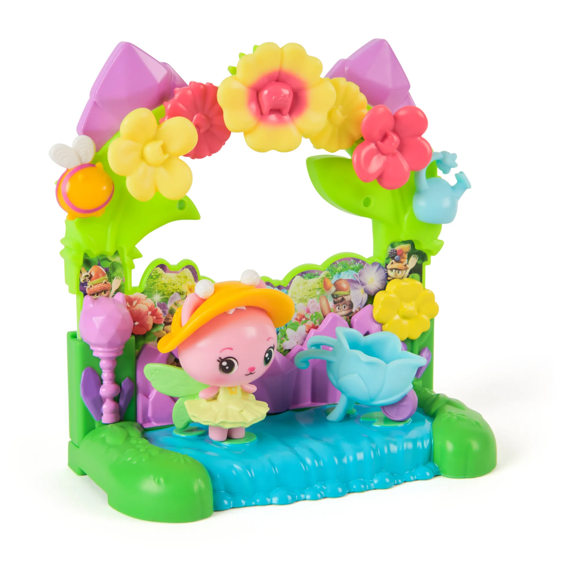Gabby’s Dollhouse DREAMWORKS : DER FILM – Queen Kitty Fees Kristall Garten Balkon, mit Spielfigur & Zubehör Gabby’s Dollhouse DREAMWORKS : DER FILM – Queen Kitty Fees Kristall Garten Balkon, mit Spielfigur & Zubehör