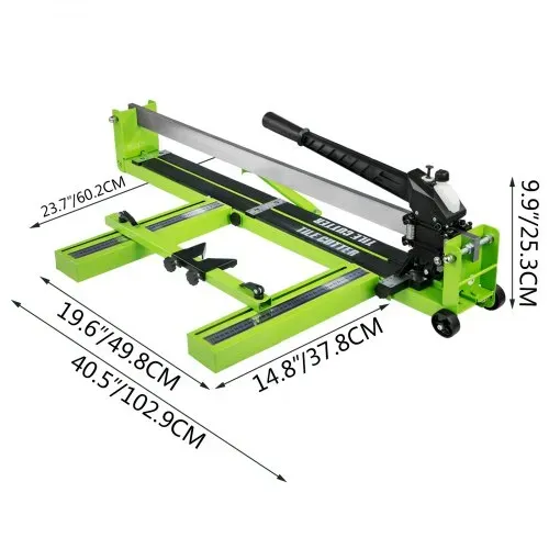 VEVOR Manuelle Fliesenschneidmaschine 1000mm, Fliesen Schneidemaschine Min. Schnittbreite 35mm, Professioneller Fließenschneider Bodenplatte 10cm, Infrarotpostionierung, Bodenfliese, Keramik,16 kg – Bild 7