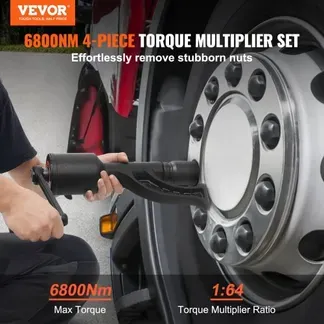 VEVOR Drehmomentvervielfältiger 6800 Nm, Drehmoment Verstärker 1:64, Drehmomentverstärker 25,4 x 25,4 mm, Drehmomentverstärker Radschlüssel Set 21# Vierkant 33 mm, 38 mm und 41 mm Kraftschrauber VEVOR Drehmomentvervielfältiger 6800 Nm, Drehmoment Verstärker 1:64, Drehmomentverstärker 25,4 x 25,4 mm, Drehmomentverstärker Radschlüssel Set 21# Vierkant 33 mm, 38 mm und 41 mm Kraftschrauber