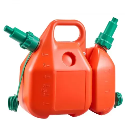 VEVOR Kraftstoffkanister, 6 L Kraftstofftank mit Ausguss & 1,9 L zusätzlichem Ölbehälter, max. Durchflussrate 5,5 L/min, Flüssigkeitsbehälter für die meisten Autos, Motorräder, ATVs & UTVs – Bild 9