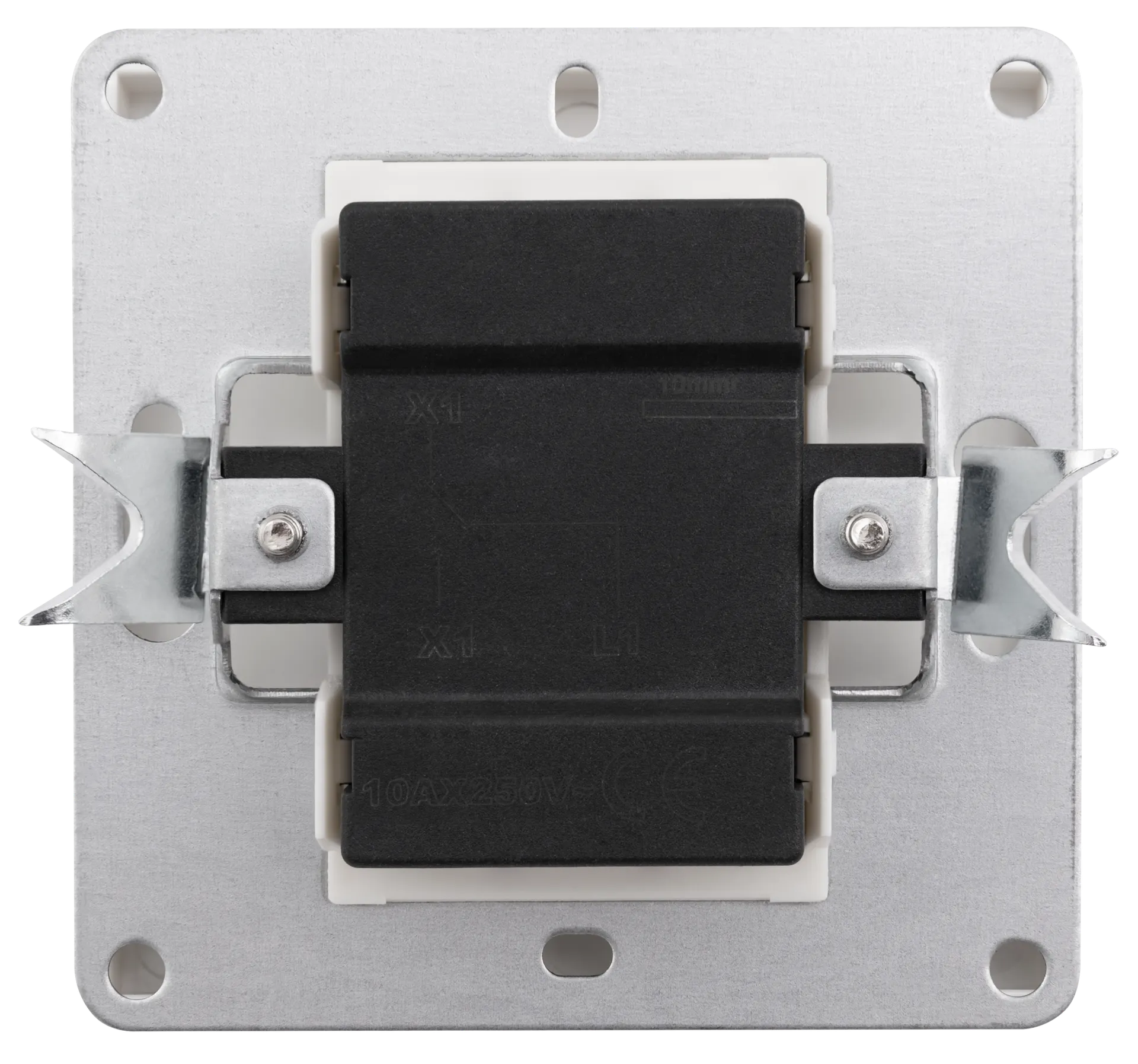 Wechselschalter McPower ''Shallow'' 250V~/10A, UP, Steckanschluss, weiß – Bild 2