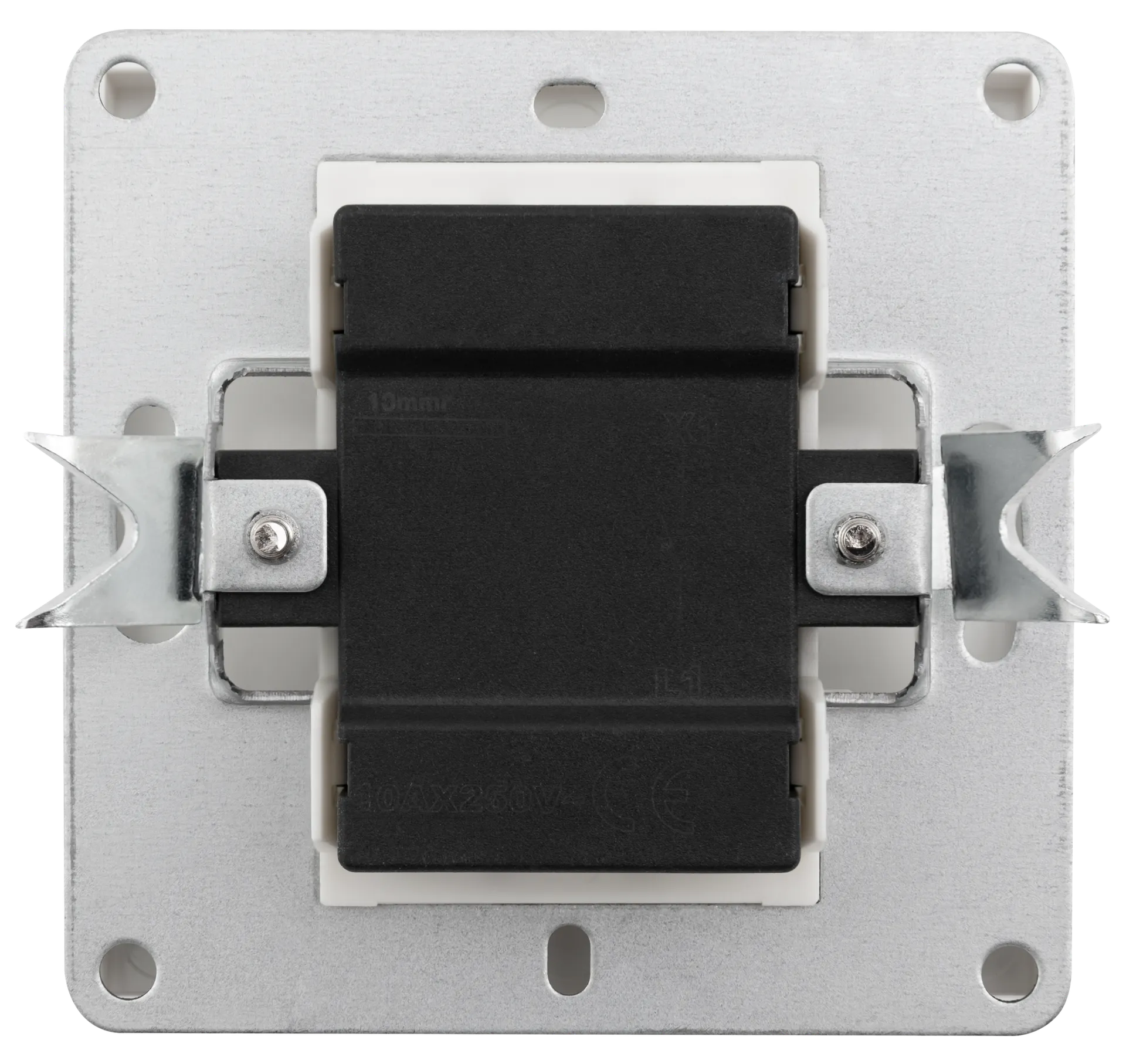 Taster McPower ''Shallow'' 250V~/10A, UP, Steckanschluss, weiß – Bild 2