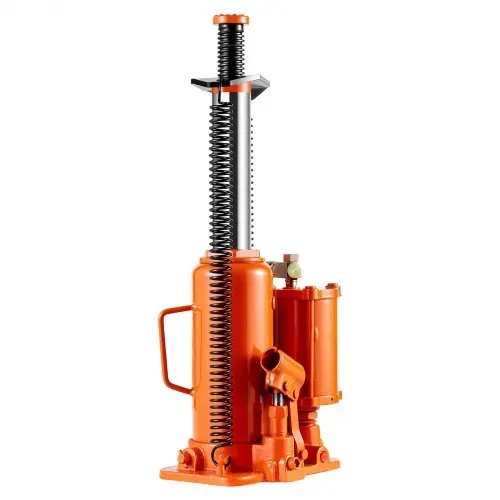VEVOR lufthydraulischer Flaschenheber mit 12 t Tragkraft & Hubbereich 265–505 mm, pneumatisch/manuell, geschweißter Stempelwagenheber mit Pumpe für SUV Pickup Lkw PKW-Reparaturen, Orange – Bild 10