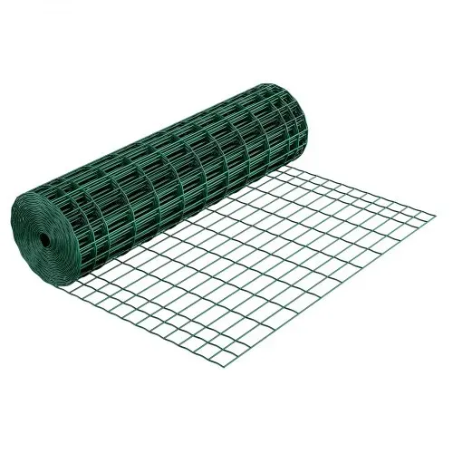 VEVOR Gartenzaun, 1x25 m, Maschenweite 5,08x10,16 cm, φ2,1 mm, verzinkter Stahldraht, Viehzaun geeignet für Rinder, Schweine & Schafe, vinylbeschichteter Weidezaun für Tiergehege, Käfige, grün – Bild 9