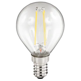 LED Filament Tropfenlampe McShine “Filed“, E14, 2W, 260 lm, warmweiß, klar LED Filament Tropfenlampe McShine “Filed“, E14, 2W, 260 lm, warmweiß, klar