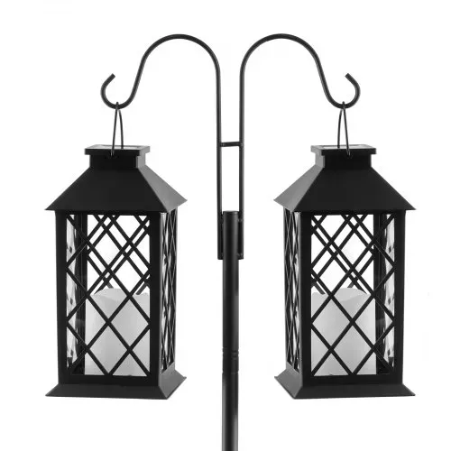 VEVOR Schäferhaken 8er-Pack, Hirtenhaken 156 cm, Garten Doppelhaken Laternenstab, 1,9 cm dicke Gartenhaken zum Aufhängen von Kolibri-Futterspendern, Pflanzenkörben, Solarlaternen, Windspielen – Bild 10